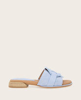 GENTLE SOULS - Hudson Suede Slip On Sandal Light Blue Suede