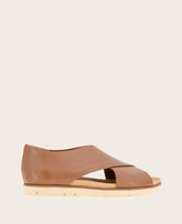 GENTLE SOULS - Leslie X Band Leather Tread Sole Sandal Luggage Leather