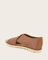 GENTLE SOULS - Leslie X Band Leather Tread Sole Sandal Luggage Leather