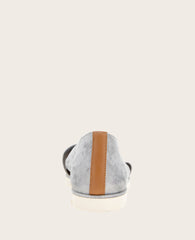 GENTLE SOULS - Leslie X Band Metallic Tread Sole Sandal Silver Leather