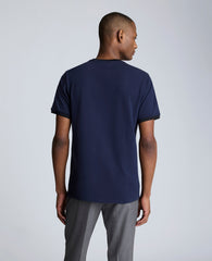 Ribbed Crewneck Tee Navy