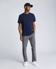 Ribbed Crewneck Tee Navy