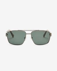 Square Metal Navigator Sunglasses Gunmetal