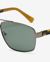 Square Metal Navigator Sunglasses Gunmetal