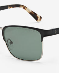 Square Metal Sunglasses Black