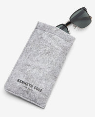 Square Metal Sunglasses Black