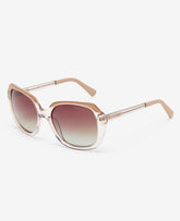 Round Acetate Sunglasses Pink