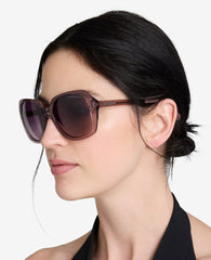 Round Acetate Sunglasses Violet