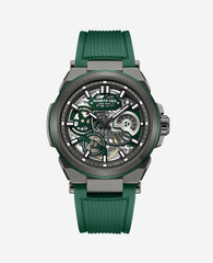 Skeleton Automatic Silicone Watch Green