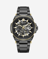 Skeleton Automatic Bracelet Watch Black