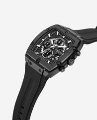 Chronograph Sport Silicone Watch Black