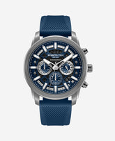 Chronograph Sport Silicone Watch Blue