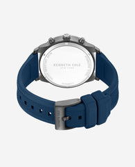 Chronograph Sport Silicone Watch Blue