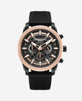 Chronograph Sport Silicone Watch Black