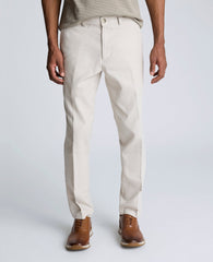 Linen Blend Slim Fit Flat Front Chino Pant String