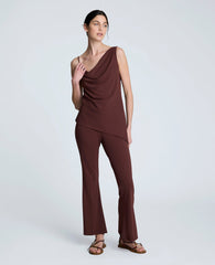 Asymmetrical Pull Over Cami Burgundy Spice