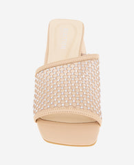 REACTION - Buenita Crystal Mesh Sandal Almond Crystal Mesh