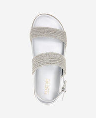 REACTION - Debra Two Band Crystal Sandal Silver/Crystal