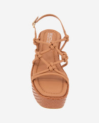 REACTION - Essa Woven Platform Sandal Rust