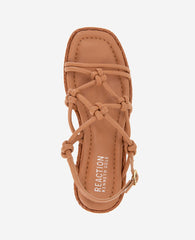 REACTION - Essa Woven Platform Sandal Rust