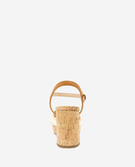 REACTION - Reeva Platform Raffia Cork Sandal White Raffia
