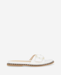 REACTION - Syrena Buckle Slide Sandal Ecru