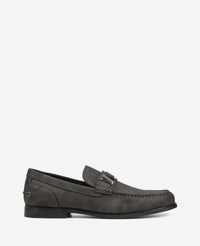 REACTION - Estate Belt Loafer Charcole Faux Suede