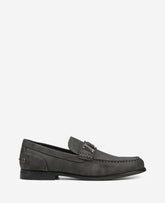 REACTION - Estate Belt Loafer Charcole Faux Suede
