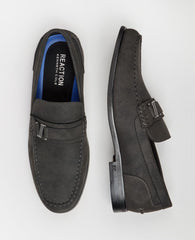 REACTION - Estate Belt Loafer Charcole Faux Suede