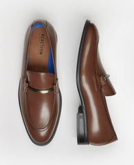 REACTION - Armand2 Apron Toe Bit Loafer Cognac