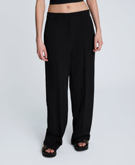 Luxe Twill Wide Leg Pant Black