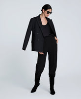 Luxe Twill Straight Leg Pant Black