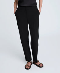Luxe Twill Straight Leg Pant Black