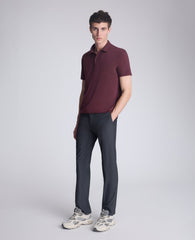 Performance Button Polo Brick Red