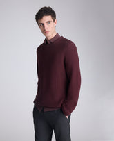 Popcorn Crew Sweater Burgundy