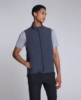 Mixed Media Vest Charcole