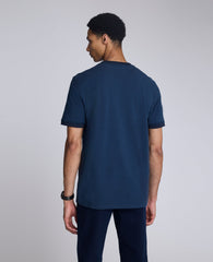 Ribbed Crewneck Tee Blue