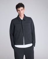 Trucker Jacket Charcole Mix