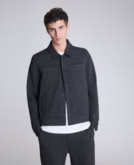 Trucker Jacket Charcole Mix