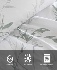 Ink Wash Vine Comforter + Sham Set Green