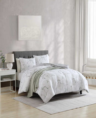 Ink Wash Vine Comforter + Sham Set Green