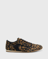 Alma Leopard Suede Sneaker Leopard Suede