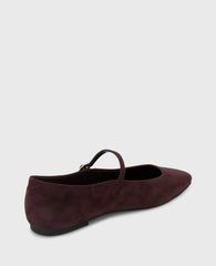 Jasper Suede Ballet Flat Burgundy Suede