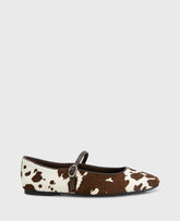Jasper Calf Hair Ballet Flat Brown Cow Calf Hair