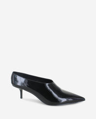 Linxie Patent High Vamp Pump Black Patent