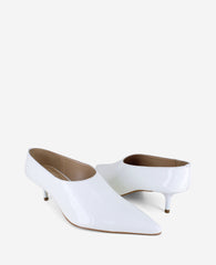 Linxie Patent High Vamp Pump Snow Patent