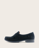 GENTLE SOULS - Crew Suede Loafer Black Suede