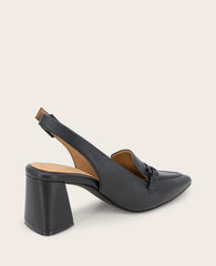 GENTLE SOULS - Dawson Bit Leather Slingback Black Leather