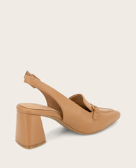 GENTLE SOULS - Dawson Bit Leather Slingback Camel Leather