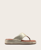 GENTLE SOULS - Daya Metallic Thong Sandal Ice Leather